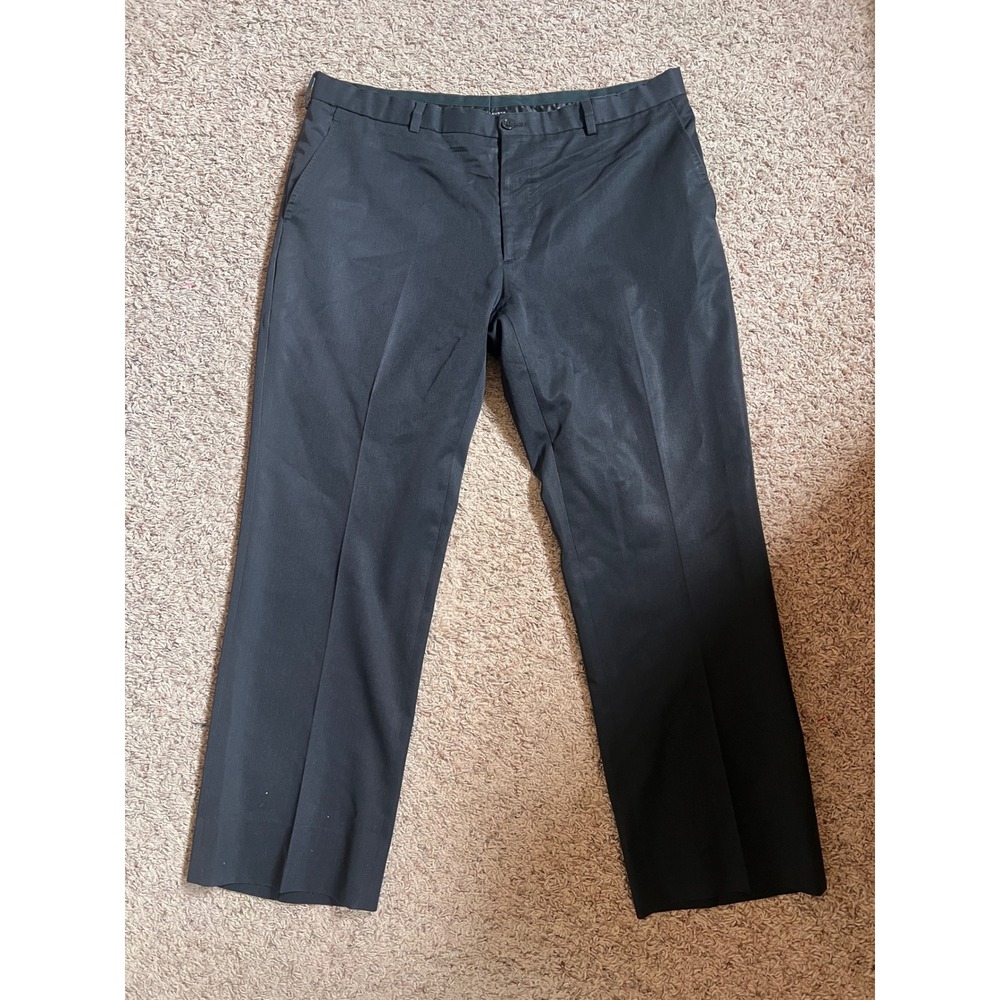 Vintage Ralph Lauren Mens 36 Black Wool Dress Pants Made in Italy Straight Leg